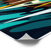 クマとキャッチ – サケはっきりした狩りリバーシーン ポスター (角)