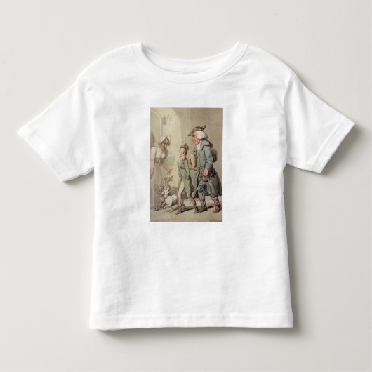 クマとクマのリーダー トドラーTシャツ (正面)