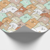 クマとクマ ラッピングペーパー (角)
