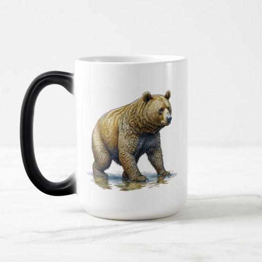 クマとコーヒーパン モーフィングマグカップ (左)