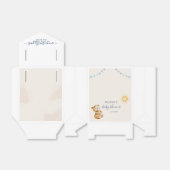 クマとサンシャインウォーター色ボーイズ赤ちゃんシャワー フェイバーボックス (折り畳みなし)