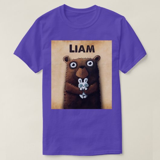クマとバニー・ベアの知識 Tシャツ (デザイン正面)