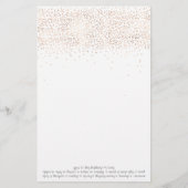 クマとビー'単語スクランブル'赤ちゃんシャワーゲーム (裏面)