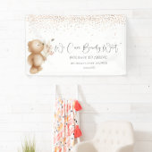 クマとビー | Bearly待つことができる！赤ちゃんシャワー 横断幕 (インサイチュ)