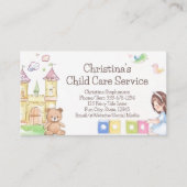 クマとブロック子の保育子保育子保育所 名刺 (正面)