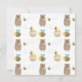 クマとミツバチ 招待状 (裏面)