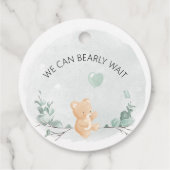 クマとユーカリの赤ちゃんシャワー フェイバータグ (裏面)