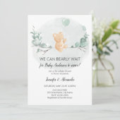クマとユーカリの赤ちゃんシャワー 招待状 (スタンド正面)