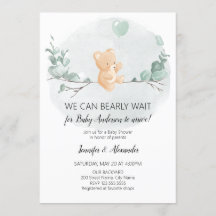 クマとユーカリの赤ちゃんシャワー