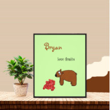 クマとラズベリー