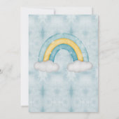 クマと一緒にいられない!気球のベビーシャワー 招待状 (裏面)