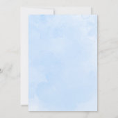 クマと一緒にいられない！気球のベビーシャワー 招待状 (裏面)