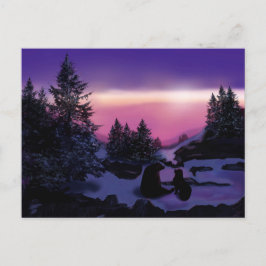 クマと一緒にニューファンドランド・ベア ポストカード