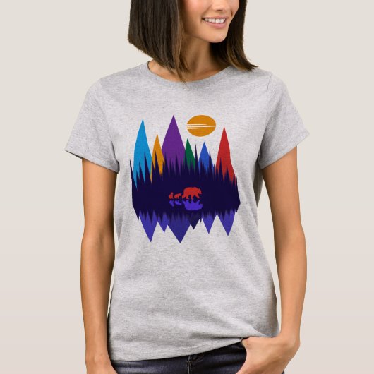 クマと子グマ #4 Tシャツ (正面)