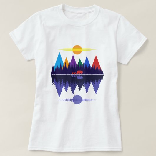 クマと子グマ #5 Tシャツ (デザイン正面)