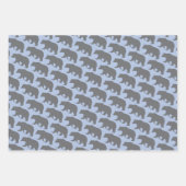 クマと山のラッピング紙シート ラッピングペーパーシート (正面)