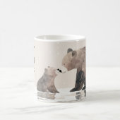 クマと彼女の最高の赤ん坊の母の日の名前 コーヒーマグカップ (中央)