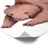クマと穏やかなひととき ポスター (角)