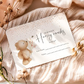 クマと蜂は何個だと思う?赤ちゃんシャワーゲーム エンクロージャーカード