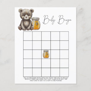 クマと蜂蜜 – ベビーシャワービンゴゲーム