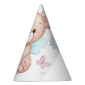 クマと蝶のパーソナライズされたパーティー帽子 パーティーハット (右)