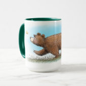 クマと蝶のマグ マグカップ (正面左)