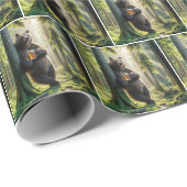 クマと誕生日ビール ラッピングペーパー (ロールコーナー)