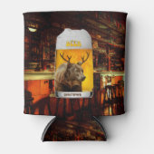 クマと鹿の角ビアマグパブオーナークールおもしろい 缶クーラー (正面)