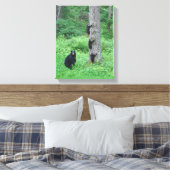 クマと3つのキューブ – キャンバスプリント – Kessea (インサイチュ (寝室))