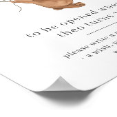 クマと3ブラウンバルーン時間カプセルポスター ポスター (角)