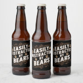 クマに容易に気を取られるゲイクマプライド ビールラベル (ボトル)