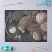 クマに花を付ける 薄葉紙 (クラフト)