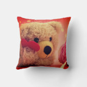 クマぬいぐるみハート クッション (裏面)