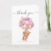 クマのぬいぐるみへの愛をありがとう カード (正面)