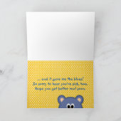 クマのぬいぐるみをよく見る カード (内部)