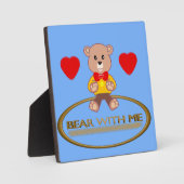 クマのぬいぐるみ フォトプラーク (正面)