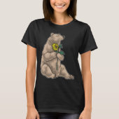 クマのひまわり Tシャツ (正面)