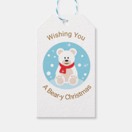 クマのようなクリスマスをお祈り ギフトタグ