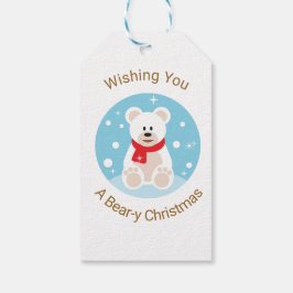 クマのようなクリスマスをお祈り ギフトタグ