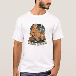 クマのように働く Tシャツ