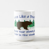 クマのように生きる コーヒーマグカップ (中央)