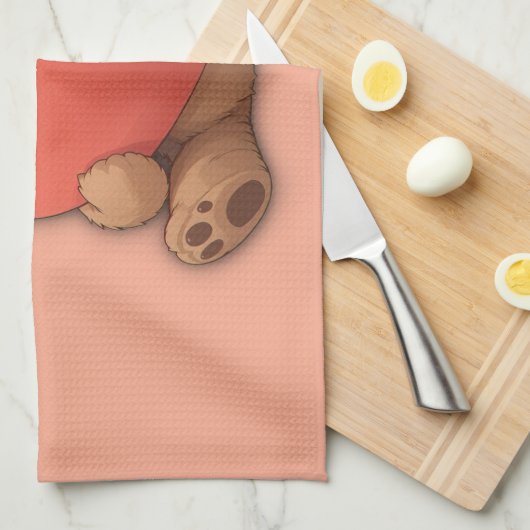 クマのカドル キッチンタオル (四つ折り)