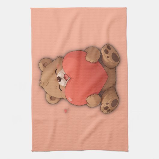 クマのカドル キッチンタオル (縦)