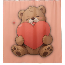 クマのカドル シャワーカーテン