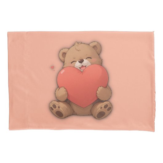 クマのカドル 枕カバー (正面)