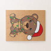 クマのクリスマスウィンターアニマルベアーズジグソーパズル ジグソーパズル (横)