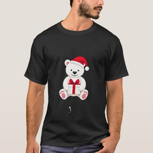 クマのクリスマス・クリスマス（3） Tシャツ (正面)