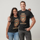 クマのグレーザーおもしろいギフト長 Tシャツ (ユニセックス)
