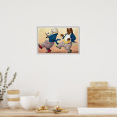 『クマのケークウォーク』ヴィンテージ ポスター (キッチン)