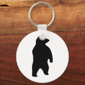 クマのシルエット キーホルダー (正面)